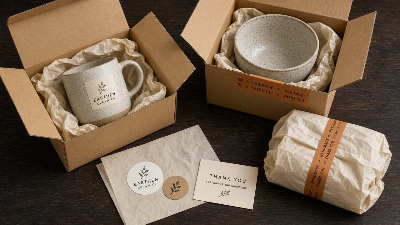 AI-generated packed product ready to ship